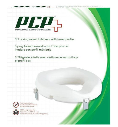 Airway - AIR 7019 - EA/1 UNIVERSAL RAISED TOILET SEAT 3" ROUND AND ELONGATED BOWL