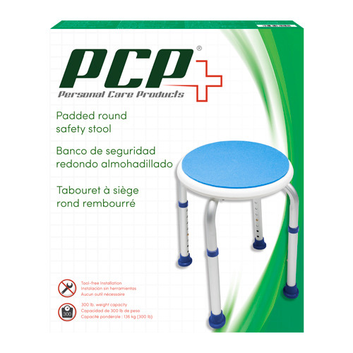 Airway - AIR 7101 - EA/1 ADJUSTABLE PADDED ROUND SAFETY STOOL WEIGHT CAPACITY 300LBS