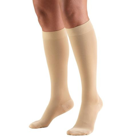 Airway - AIR 8865BG-M - PR TRUFORM CLASSIC 20-30MMHG SOCKS KNEE HIGH CLOSED TOE SOFT TOP UNISEX BEIGE MEDIUM (13.5-16" CALF)