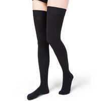 Airway - AIR 8868BL-L - PR/1 TRUFORM CLASSIC 20-30MMHG THIGH-HIGH DOT-TOP CLOSED-TOE L (UP TO 23") BLACK SOCK LATEX-FREE