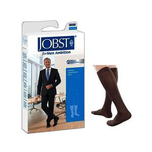 BSN - BSN 7764571 - PR/1 JOBST FOR MEN AMBITION 20-30MMHG KNEE-HIGH CLOSED-TOE SOFTFIT STOCKING BROWN SIZE 2 REGULAR