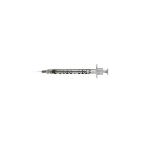 CardioMed - CM 10151 - BX/100 VANISHPOINT SYRINGE WITH NEEDLE, RETRACTABLE 1ML TB SYRINGE WITH 25G X 5/8" NEEDLE, STERILE,