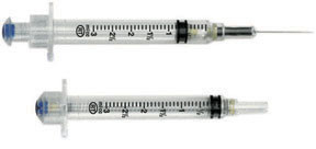 CardioMed - CM 10301 - BX/100 VANISHPOINT SYRINGE W/ NEEDLE 25G x 5/8" RETRACTABLE 3ml STERILE