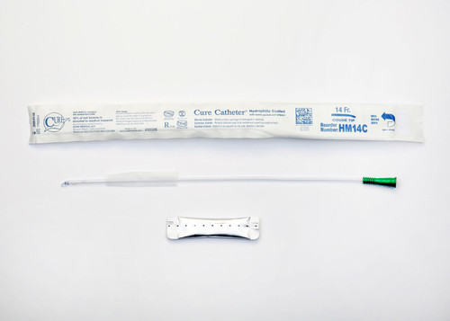 Cure Medical - CURE HM14C - BX/30 CURE INTERMITTENT 16" COUDE TIP HYDROPHILIC 14FR