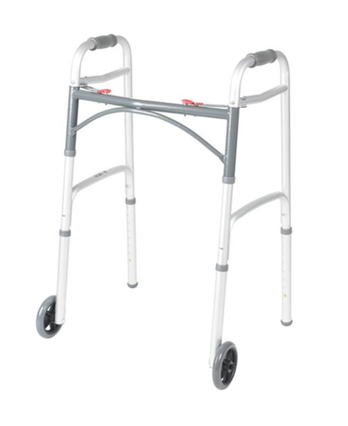 Drive Medical - DM 10210-1 - EA/1 Deluxe Two Button Folding Walker with 5" Wheels