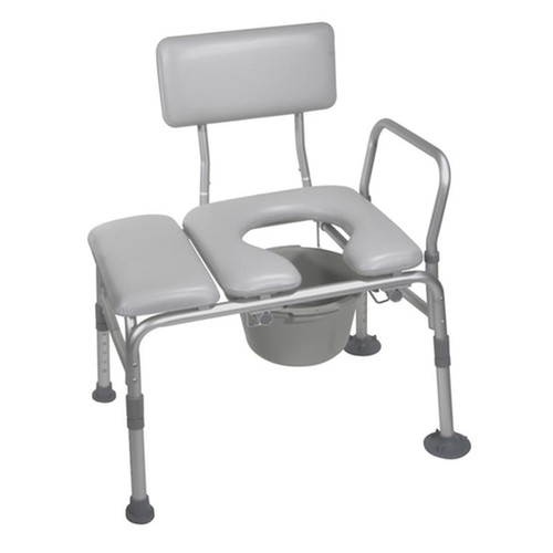 Drive Medical - DM 12005KDC-1 - EA/1 Padded Seat Transfer Bench with Commode Opening