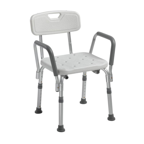 Drive Medical - DM 12445KD-1 - EA/1 Knock Down Bath Bench with Back and Padded Arms