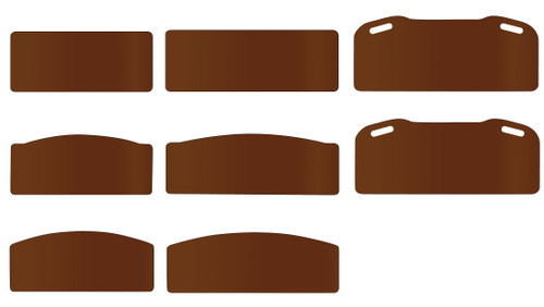 Drive Medical - DM 35SHHF-SO - EA/1 BED HEADBOARD AND FOOTBOARD, SMOKEY HOLLOW, 35IN