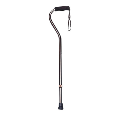 Drive Medical - DM 730-320 - EA/1 OFFSET HANDLE ALUMINUM CANE, SILVER