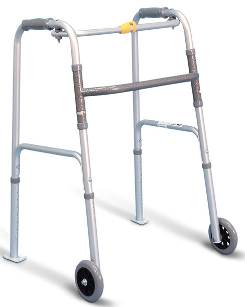 Drive Medical - DM 770-126 - EA/1 AIRGO FOLDING WALKER SMALL SILVER 1" ANODIZED ALUMINUM TUBING (300lbs)