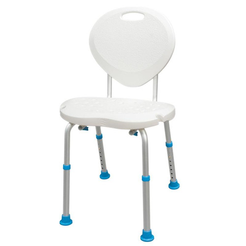 Drive Medical - DM 770-537 - EA/1 ADJUSTABLE BATH AND SHOWER CHAIR WITH NON-SLIP COMFORT SEAT AND BACKREST, WHITE