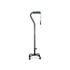 Drive Medical - DM 770-854 - EA/1 AIRGO COMFORT PLUS QUAD CANE SMALL BASE BLACK ANODIZED ALUMINUM FITS 5' TO 6'5" (300lbs)