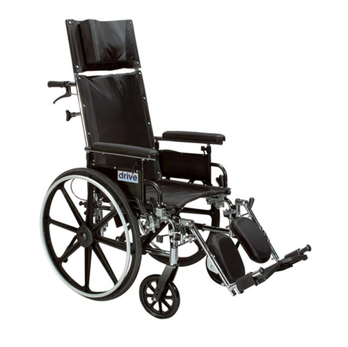 Drive Medical - DM PLA420RBDDA - EA/1 Viper Plus GT Full Reclining Wheelchair, Detachable Desk Arms, 20" Seat