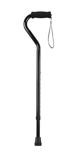 Drive Medical - DM RTL10306 - EA/1 Foam Grip Offset Handle Walking Cane, Black