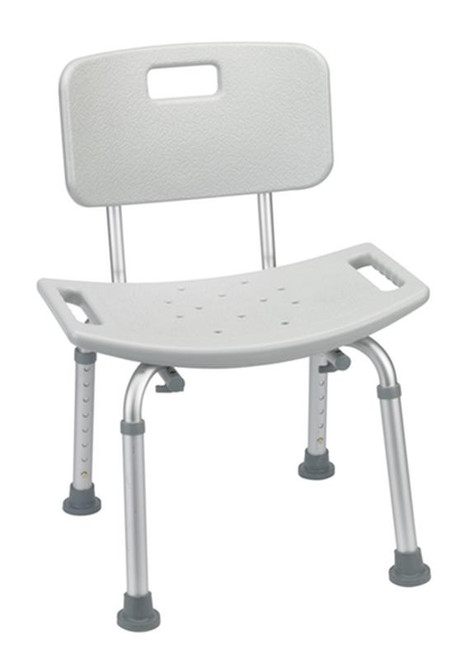 Drive Medical - DM RTL12202KDR - EA/1 Bathroom Safety Shower Tub Bench Chair with Back, Gray
