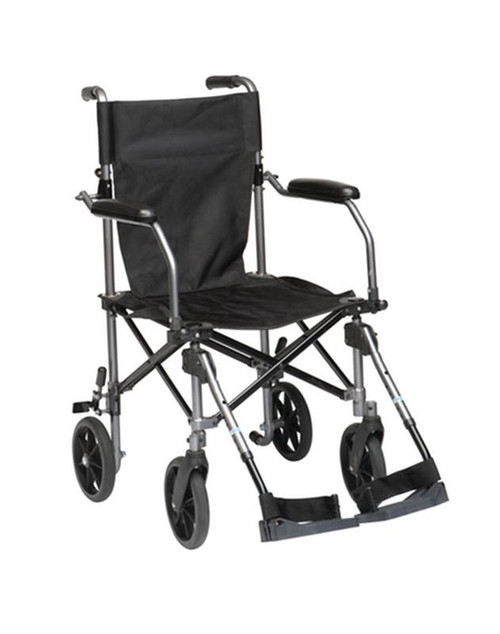Drive Medical - DM TC005GY - EA/1 Travelite Chair in a Bag Transport Wheelchair
