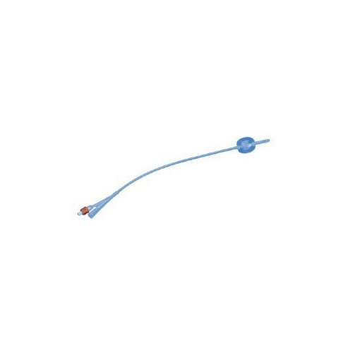 Dynarex - DYN D11488 - BX/10 FOLEY CATHETER 2-WAY COUDE-TIP 28FR 30cc SILICONE-COATED LARGE SMOOTH EYES STERILE LATEX DISPO