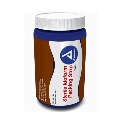 Dynarex - DYN JJH5034 - EA/1 IODOFORM GAUZE PACKING STRIP 1" x 5YD WOVEN STERILE NON-LINT (3413)