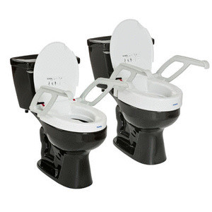 Invacare - INV 1535002 - EA/1 TOILET SEAT RAISER,WITH ARMRESTS AND LID,W14" X L15" 330LB 2"