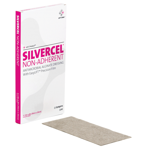 Solventum - JNJ CAD7020 - BX/5 SILVERCEL NON-ADHERENT HYDRO-ALGINATE ANTIMICROBIAL DRESSING WITH SILVER 10CM X 20CM