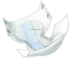 Covidien / Medtronic - KND 60033 - CS/8BG (12EA/BG) WINGS ADULT BRIEF MEDIUM (32" TO 44") HEAVY ABSORBENCY, WHITE