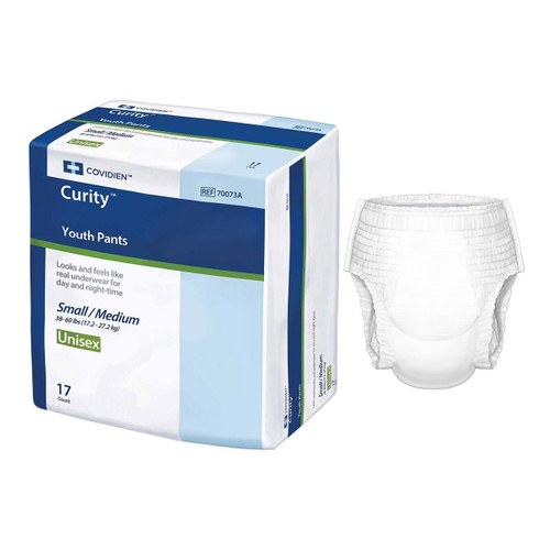 Covidien / Medtronic - KND 70073A - CS/4BG (17EA/BG) CURITY YOUTH PANTS, UNISEX, MEDIUM (45-65 LBS.)