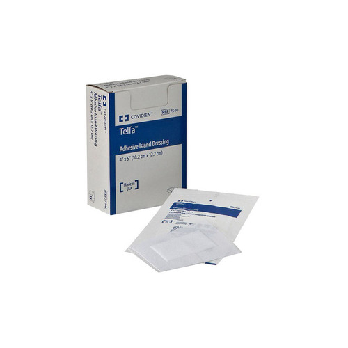 Covidien / Medtronic - KND 7541 - BX/25 TELFA ISLAND DRESSING,ADHESIVE ,STERILE (8" X 4" )