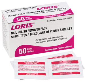 Loris - LER 113-01 - BX/50 NAIL POLISH REMOVER PAD