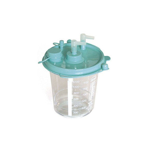 Laerdal - LM 883000 - CS/12 SUCTION CANISTER 1200ML W/ FILTER & TUBING DISPOSABLE