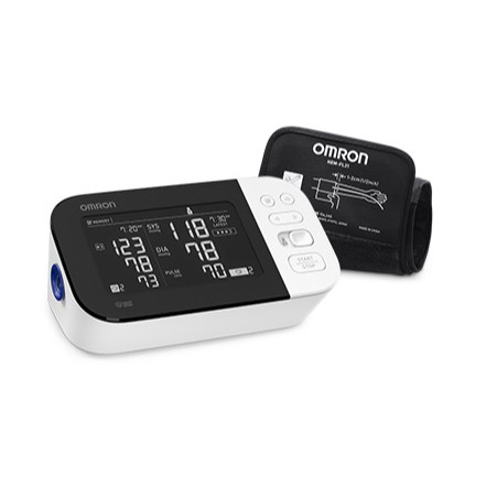 Omron - MAR BP7450CAN - EA/1 OMRON 10 SERIES WIRELESS UPPER ARM BP MONITOR 9-17" CUFF (4)AA BATTERIES & AC ADAPTER DUAL LCD