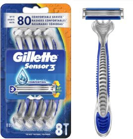 MCKESSON CANADA - MCK 110163 - PK/4 GILLETTE SENSOR3 MEN'S RAZOR DISPOSABLE