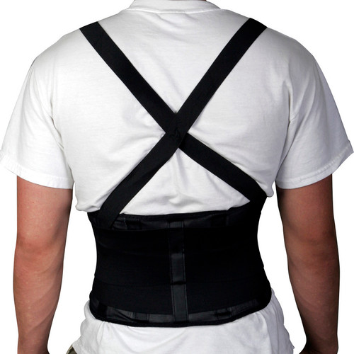 Medline - MDL NON11351M - EA/1 STANDARD BACK SUPPORT W/ SUSPENDERS, MEDIUM 30IN-34IN