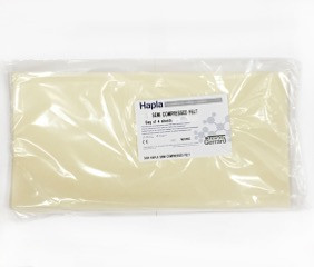 CUXZON GERRARD & CO LTD - MED FEL150 - PK/4 HAPLA SEMI-COMPRESSED FELT SHEET 3mm 70% WOOL 30% VISCOSE