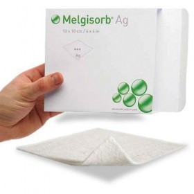 Molnlycke - MOL 256105 - BX/10 MELGISORB AG DRESSING 10CM X 10CM