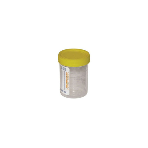 Starplex Scientific Inc. - NCS 902-1YN - BX/100 LEAKBUSTER SPECIMEN CONTAINER 90ML YELLOW O-RING CAP QUICKTURN CLOSURE NON-STERILE