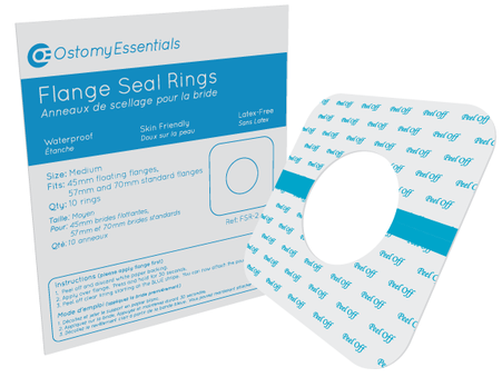 Ostomy Essentials - OOS FSR-2 - PK/10 OSTOMY ESSENTIALS FLANGE SEAL RINGS, SIZE MEDIUM (45MM, 57MM-70MM)