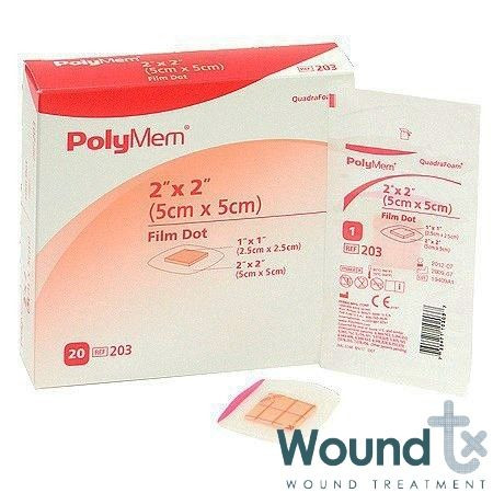 Polymem - PLM 5333 - BX/15 POLYMEM TUBE DRESSING, 2" X 2" (9CM X 9CM).