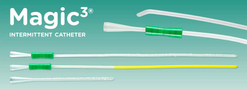 Bard - RMC 50614 - BX/30 MAGIC3 HYDROPHILIC MALE INTERMITTENT CATHETER COUDE TIP W/ SURE-GRIP 14FR 16"