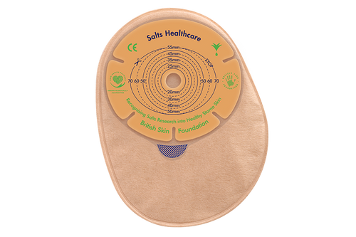 Salts Healthcare - SALT NA13 - BX/30 CONFIDENCE NATURAL ADVANCE 1-PIECE CLOSED POUCH WITH FLEXFIT & ALOE-CUT TO FIT 13-70MM