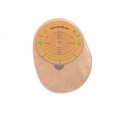 Salts Healthcare - SALT NA35 - BX/30 CONFIDENCE NATURAL ADVANCE 1-PIECE CLOSED POUCH WITH FLEXIFIT & ALOE - PRECUT 35MM