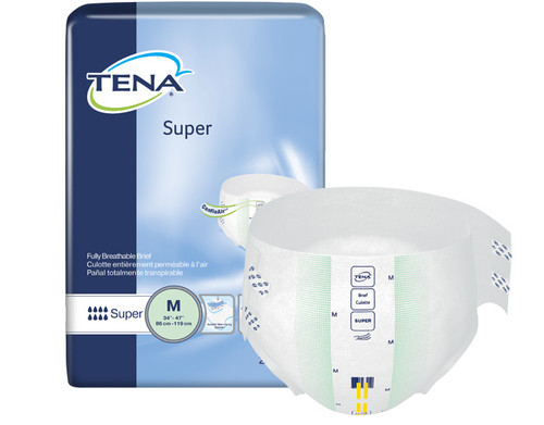 Tena - SCA 67401 - CS/2PKG (28/PKG) TENA SUPER BRIEF, MEDIUM SIZE 34IN-47IN, GREEN