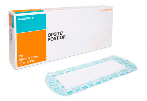 Smith & Nephew - SNU 66000709 - BX/20 OPSITE POST-OP ISLAND DRESSING, SIZE 9.5CM X 8.5CM