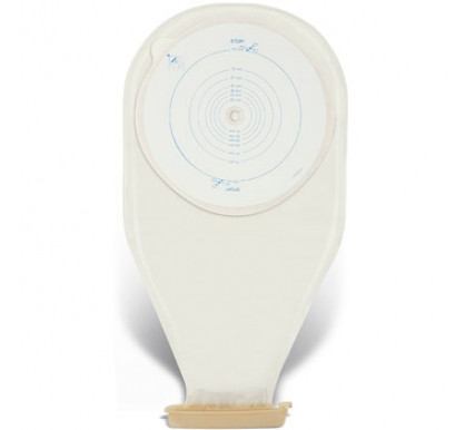 Convatec - SQU 650803 - BX/10 ACTIVE LIFE DRAIN POUCH W/STOMAHESIVE SOLID BARRIER CUT-TO-FIT W/OUT FILTER TRANSPARENT 35.5Cm