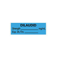 United AD Label - UAL ULTA-215 - RL/1 ANESTHESIA TAPE 1/2" x 1 1/2" DILAUDID mg/ml FLEXIBLE PAPER LIGHT BLUE REMOVABLE ADHESIVE (500