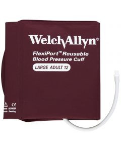 Welch Allyn - WA REUSE-12-1SC - EA/1 REUSABLE BLOOD PRESSURE CUFF, FLEXIPORT, 1 TUBE SCREW, ADULT LARGE.
