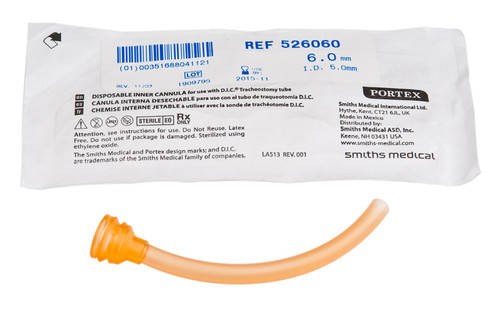 Smiths Medical - SPX 526060 - BX/20 PORTEX DISPOSABLE INNER CANNULA, FOR 6MM TUBE, INNER DIAMETER 5.0MM