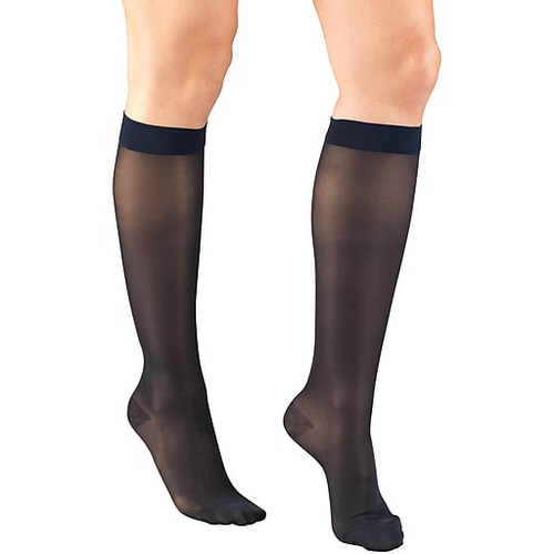 Airway - AIR 1773NV-XL - PR/1 LADIES' LITES 15-20MMHG SHEER KNEE-HIGH XLARGE NAVY COMPRESSION STOCKINGS LATEX-FREE