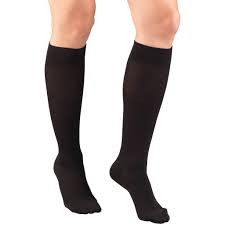 Airway - AIR 1976NV-L - PR/1 LADIES COMPRESSION SOCKS 15-20 MMHG KNEE HIGH DIAMOND, NAVY, LARGE