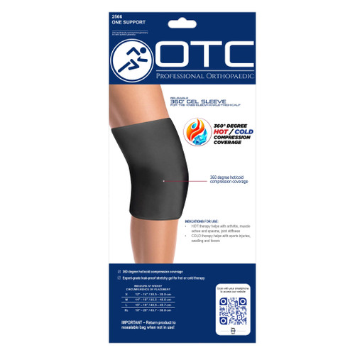 Airway - AIR 2566-S - EA/1 OTC GEL SLEEVE FOR KNEE/ELBOW/ARM/THIGH/CALF, 360 DEGREE HOT/COLD COMPRESS COVERAGE, BLACK, SMA
