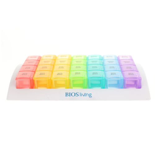 BIOS MEDICAL - BIOS LG121 - EA/1 Removeable, 4X Daily, 7 Day, Pillbox